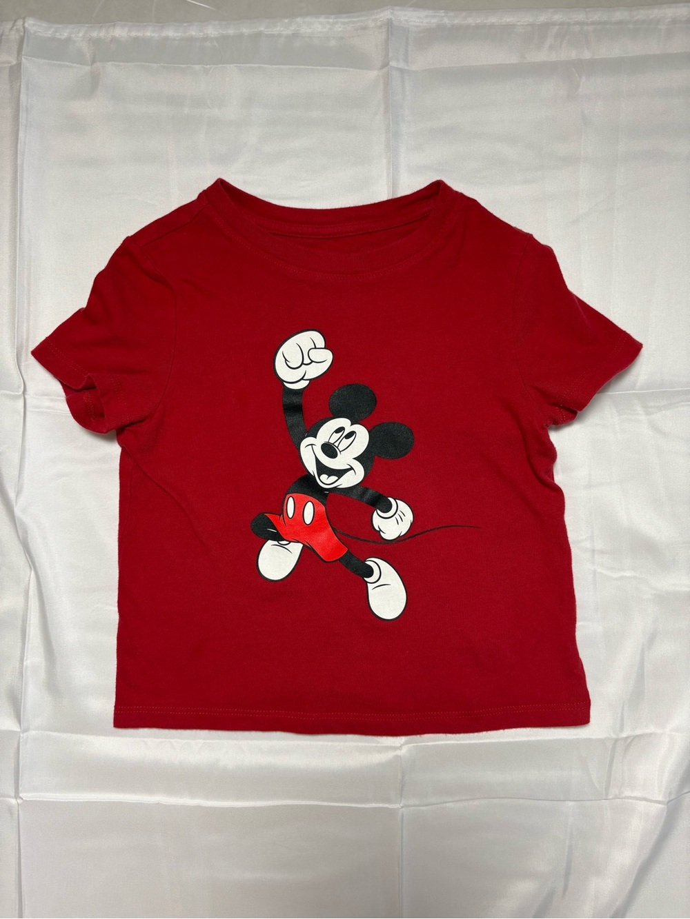 Old Navy Disney Red Mickey Mouse T Shirt Sz 4T Toddler Boys Cotton Graphic Tee